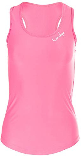 WINSHAPE Canotta da Donna Super Leggera Funzionale Aet104, Slim Style Fitness Yoga Pilates, Rosa Fluo, M