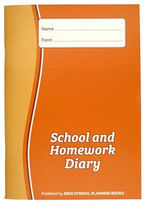 Educational Planning Books-School & Homework Diary A5 Week-to-View Study Planner and Study Notebook Revision and Homework Planner to Get Organised | Study Essentials for Academic Success–Orange(PD1-O)