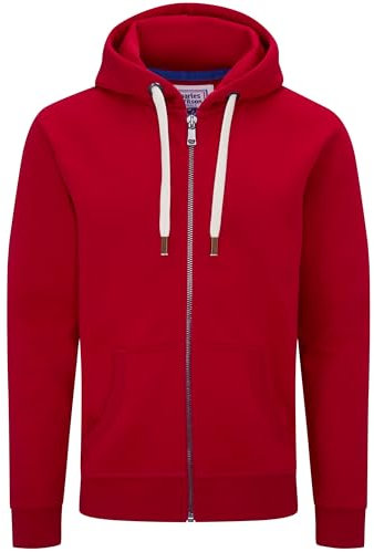 Charles Wilson Original-Kapuzenpullover mit Reißverschluss (L, Red (1021))
