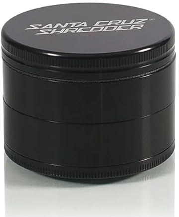 Santa Cruz Shredder Macinino per erbe e spezie, realizzato negli Stati Uniti, misura grande (6,9 cm), colore nero