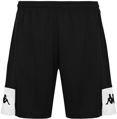 Kappa Short Daggo pour Homme, Noir/Blanc, S