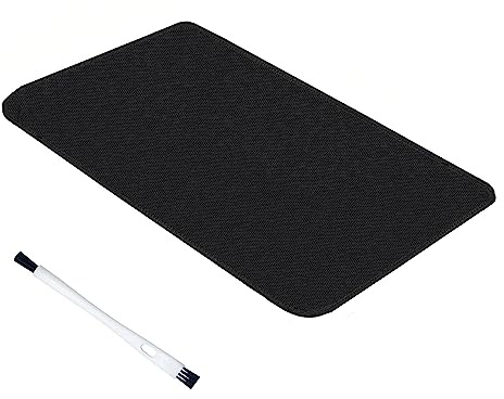 DAGORD Verschiebbare Unterlage Silikonmatte für Kaffeemaschine Gleitbrett Unterlage Matte Küche Gleitbrett Kaffeevollautomat Schiebebrett für Küchenmaschine Kaffeemaschine Rührgeräte Mixer - Schwarz