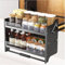 2 Tier Pull-Down Regale Cabinet Organizer, Retractable Kitchen Storage Rack, Wall Pull-Down Regale für Küchengerät Lift Oberschrank(Cabinet 700mm)
