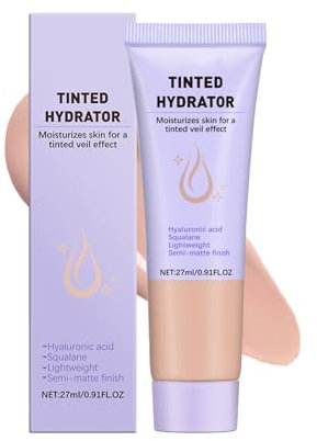 Tinted Moisturizer Foundation - Tinted Moisturiser Face Women - CC Cream Colour Correcting for Dull - Long Lasting Cream Foundation - Waterproof Founda-tion Primer All Skin Types Evens Skin Tone