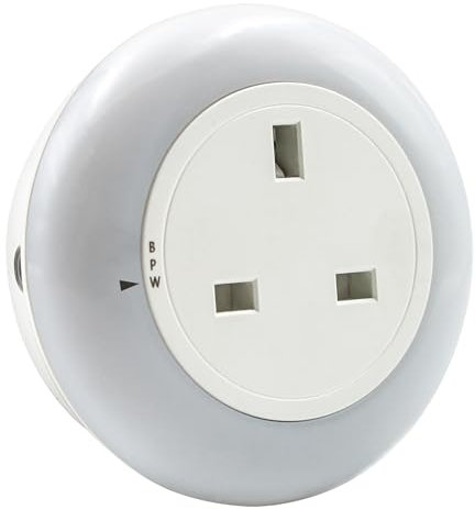 Uni-Com Plug-Through Colour Change Night Light with Dusk to Dawn Sensor, 3 Colour Settings, Energy Saving Long Life LEDs, Soft Light for Children’s Rooms, Bedrooms, Stairways & Hallways