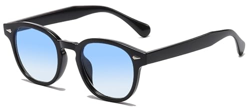 LHSDMOAT Occhiali da sole sportivi ovali vintage Depp stile anni '70 da uomo donna, occhiali da sole moda UV400 colorati per viaggi di festa alla guida