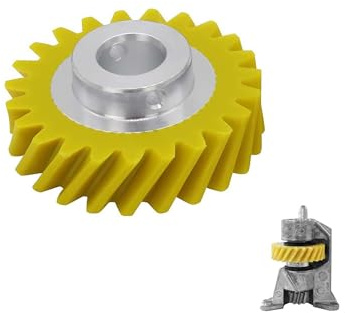 TUKEVA Worm Gear ricambio per robot da cucina per Kitchenaid Ricambio vite senza fine per W10112253 Worm Gear Ingranaggio per KitchenAid robot da cucina Accessori per la cucina Giallo