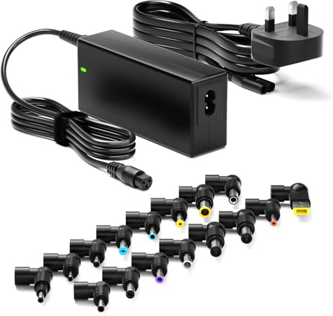 Zolt 65W 90W Universal Laptop Charger for Lenovo HP Dell Acer Asus Samsung Gateway Compaq IBM Laptop Charger Power Supply AC DC Adapter with 16 Plugs (90W-16Tips)