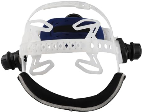Reemplazo De Arnés para Cascos De Soldadura De Oscurecimiento Automático Solar Accesorios De Casco De Soldadura De Diadema Ajustable(Blanco)