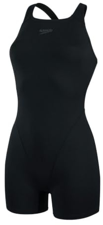 Speedo Women's Endurance+ Legsuit Swimsuit| Chlorine Resistant | Swim FitneS | Training | Holiday, Black, 4040