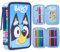 BlueY Federmäppchen Groß, Gefüllte Federmappe Jungen mit Schreibwaren Set - Geschenke für Kinder