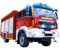 ROTH Bügelbild, gestickt, Feuerwehr