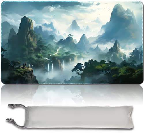 Jeu de société MTG Playmat + sac imperméable gratuit, bords cousus pour les amateurs de cartes TCG Tapis de jeu
