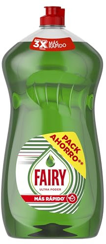 Fairy Ultra Original Líquido Lavavajillas 1250ML Fórmula Efectiva Que Deja Los Platos Relucientes, Impresionante Poder Antigrasa