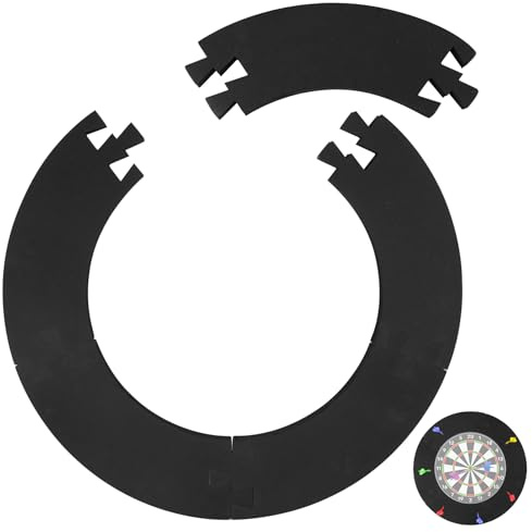 Anello di protezione per bersaglio: bersaglio surround, 5 segmenti, anello per freccette surround, anello di raccolta per freccette surround, bersaglio per il garage, protezione da parete posteriore