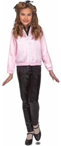My Other Me - Costume da bambina anni '50 rosa con camicia, giacca e copricapo taglia 5-6 anni. Perfetto per ravvivare il fascino retrò di un momento indimenticabile in qualsiasi festa a tema