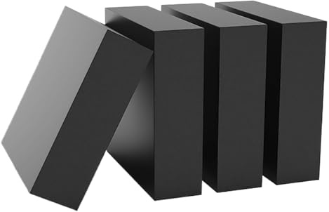 4 st. stötdämpande gummiblock, tjocklek 8–15 mm, gummiduk 100 × 100 mm, lämplig for tung utrustning och industri, 100 × 100 × 12 mm(100x100x8mm)
