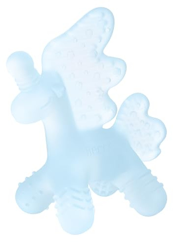HECCEI Dentition Bébé Soulagement des Anneaux Dentition Réfrigérant en Silicone Souple Sans BPA, Jouet pour Gencives Douloureuses dès 3 Mois, Cadeau Garçon Fille