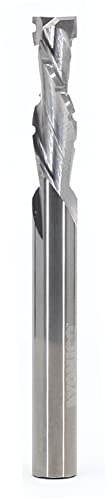 YONICO CNC Compression Bit 2 Flute Spiral End Mill Chip Breaker Router Bit 1/4-Inch Dia. 1/4-Inch Shank 36267-SC