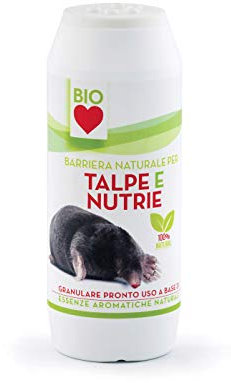 cinomania Allontana Talpe e nutrie granulare Lunga Durata 250 g Pronto all'Uso essenze Naturali