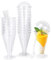 CoKeeSun 20 Pcs Dessert Cups with Lids and Spoons 6oz/170ml Ice Cream Cups Set Reusable Plastic Wineglasses Shaped Dessert Cups for Cake Pudding Mousse Cocktail