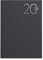 Idena 11139 - Wochenkalender 2025 im Format 17 x 24 cm, 1 Woche auf 1 Seite, Terminplaner mit wattiertem Hardcover-Einband in Schwarz und Leseband