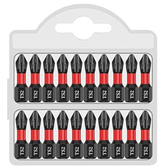 Juego de brocas magnéticas de alta dureza, súper fuertes, kit de brocas magnéticas resistentes, destornillador para destornillador eléctrico taladro de impacto (20 unidades - 25 mm)