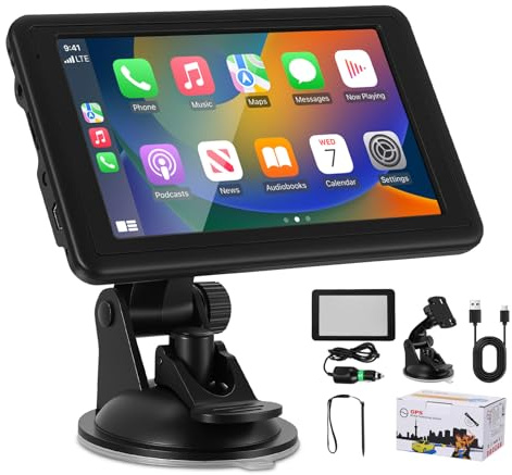 LIFEJXWEN GPS Navigation Voiture 5 Pouces 2025 | Cartes Europe Mises à Jour Gratuites à Vie | Alerte Radars et Feux Rouges | Guidage Vocal | Mode Camion/Camping-Car/Poids Lourds