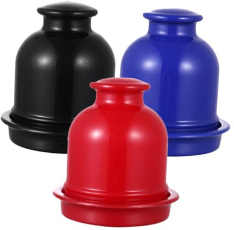 HEALSOPTHY 3 Piezas Cubiletes de Dados de Plástico para Ktv y Fiestas Vasos Agitadores Compactos y para Mesa y Entretenimiento Bares