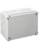 IDE EX161 IP65-IP67 Caja Estanca de Derivación con Tapa Opaca y Entradas Pretroqueladas, Gris, 116mm x 162mm x 76mm