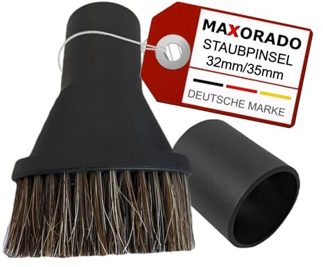 Maxorado Rosshaar Naturhaar Staubpinsel Saugpinsel Möbelpinsel Staubsauger Bürste für kompatibel mit Bosch Professional Nass Trockensauger Gas 35 30 25 20 L SFC SFC+ M AFC Industriestaubsauger