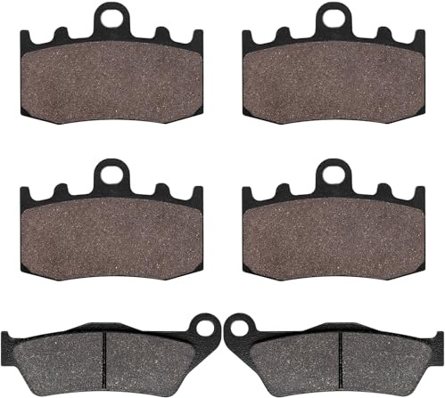 Yerbay Plaquettes de Frein Avant/Arrière Kit pour BMW R 1150 RT (Integral ABS) 2000-2005 / R1200S 2006-2008 / R1200 RT 2005-2013 / RG 1200 GS (K25) Cast Wheels 2004-2008