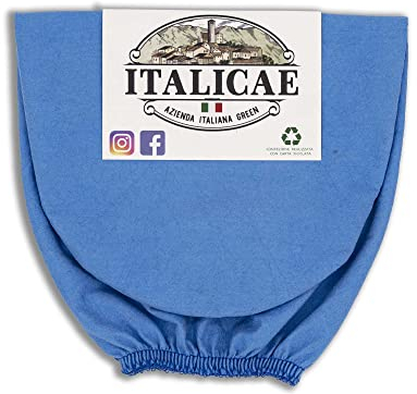 ITALICAE - guanto lavaggio auto MADE IN ITALY - guanto microfibra azzurro 30x20cm - pulizia senza aloni, ultra assorbente perfetto come panno vetri o spugna auto professionale pulisce senza spray