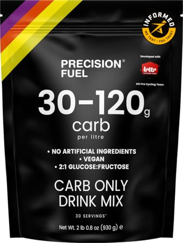 Precision Fuel PF Carb Only Drink Mix - High Carbohydrate Powder for Energy, Vegan, 120g Carbs per Litre - Mild Citrus Flavor (1-Pack)
