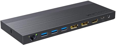 WAVLINK 12-IN-1 USB-C Docking Station, 100W Power Delivery, 2DP+HDMI, 4 USB-A, 2 10Gps USB-C Gigabit Ethernet, Triple Display Laptop Dock