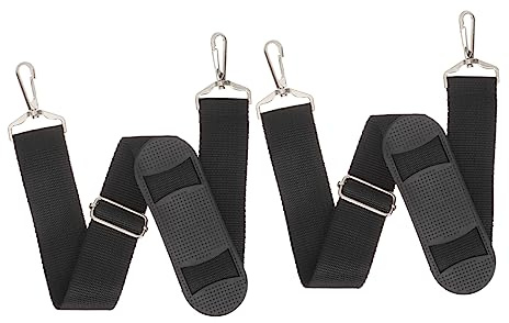 2pcs Violin Case Shoulder Straps Adjustable Black for Musicians | Padded Sections, Metal Buckles at Both Ends, Secure D-ring Fit, Comfortable Carry for Band Practice Rehearsals