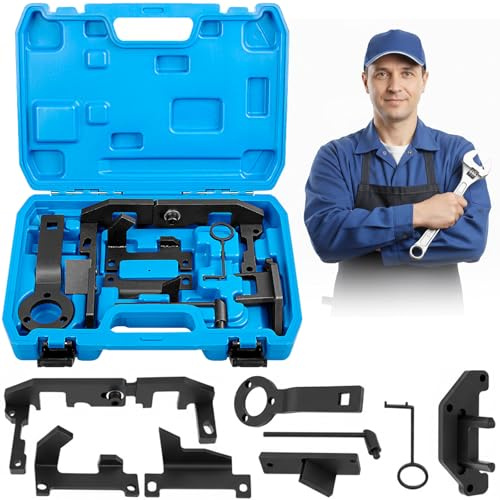 VexNook Set di attrezzi per cinghie dentate per motore, 8 pezzi, strumento di regolazione professionale compatibile con Peugeot 1.0/1.2 VTi 108/208/308/2008, Citroën, Opel, Toyota 1.0, motori 1.2