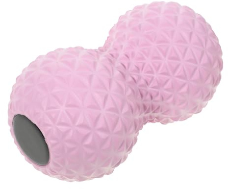 iplusmile Peanut Massage Ball Double Sphere Set for Neck and Foot Muscle Relief, Starlight Pink Back Massaging Roller for Fascia Release and Trigger Point Therapy