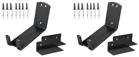 Juyutdey 4X Wall-Mounted Bicycle Pedal Mounting Bracket Heavy-Duty Bicycle Fixed Hook Pedal Bicycle Storage Bracket