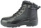 Savage Island Black Leather Combat Mid Height Boots SIDE ZIP Cadet Army Patrol Security Military (8 UK)