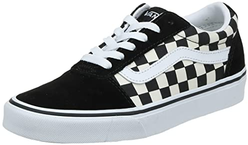 Vans Damen Ward Sneaker, (Checkerboard) Black/White, 36.5 EU