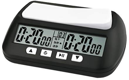 SUCHUANGUANG Horloge d'échecs Professionnelle Montre numérique Compte à rebours minuterie Jeu de société chronomètre BK ABS Horloge d'échecs