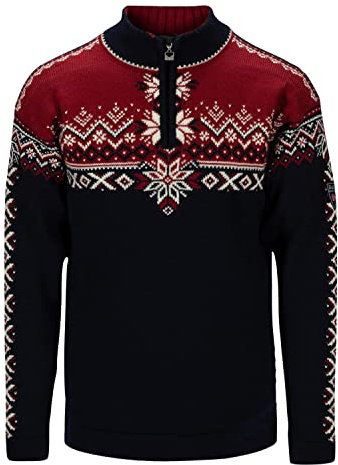 Dale of Norway 140th Anniversary Men’s Sweater 100% Wool 1/4 Zip Ski Pullover