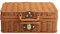 BEIJIALY Weiden-Picknickkorb, Retro-Weidenkorb, Rattan-Koffer, Aufbewahrungskorb, Gewebter Korbgeflecht, Vintage-Koffer, Gewebter Aufbewahrungskorb, Requisitenbox, Geschenkkorb für Camping,(L)