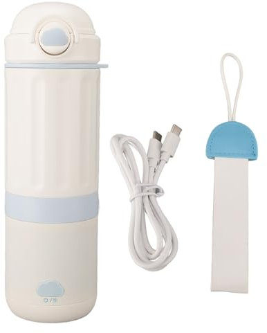 Qcwwy Hervidor Eléctrico de Viaje Hervidor Pequeño Portátil, Hervidor de té Pequeño Café Mini Caldera de Agua Caliente Hervidor Eléctrico Pequeño Portátil Resistente Recargable