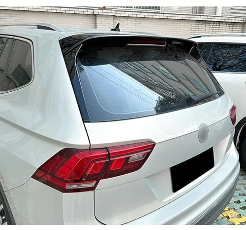 Alerón de Techo Compatible con Volkswagen Tiguan II 2016-2024 sin R/R-Line (ABS Negro Brillante)