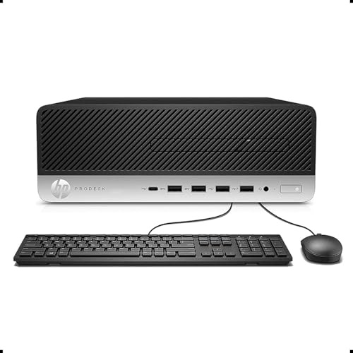 HP ProDesk 600 G3 SFF PC de escritorio, Intel Core i3-6100, 8 GB de RAM, 512 GB SSD, WiFi, Bluetooth, teclado EE.UU., Windows 11 Pro (reacondicionado)