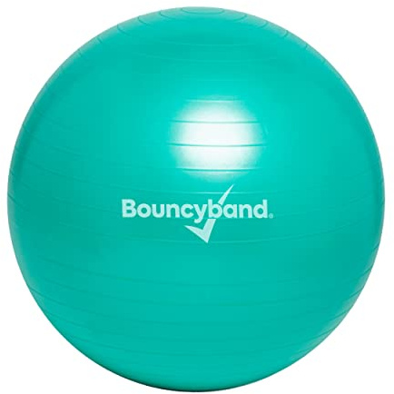 Bouncyband Large Balance Ball, Green – Create Flexible Seating to Improve Focus in the School, Office, or Home with This No-Roll – 25.5” (65cm) Ball for People Over 5’6 Tall