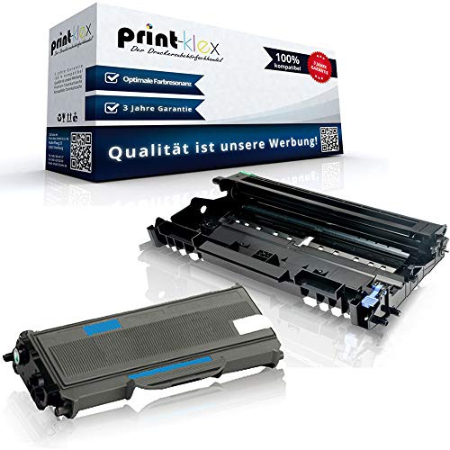 Print-Klex Toner und Trommel kompatibel für Brother TN2120 & DR2100 MFC 7320 MFC 7320 W MFC 7340 MFC 7440 N MFC 7440 W MFC 7840 W TN-2120 TN 2120 DR-2100 DR 2100 - Office Print Serie