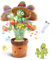ARIEL-GXR Dancing Cactus Plush Toy, Creative Singing Talking Cactus Repeat What You Say Soft Funny Plush Interactive Toy Figures for Kids, Home Decoration
